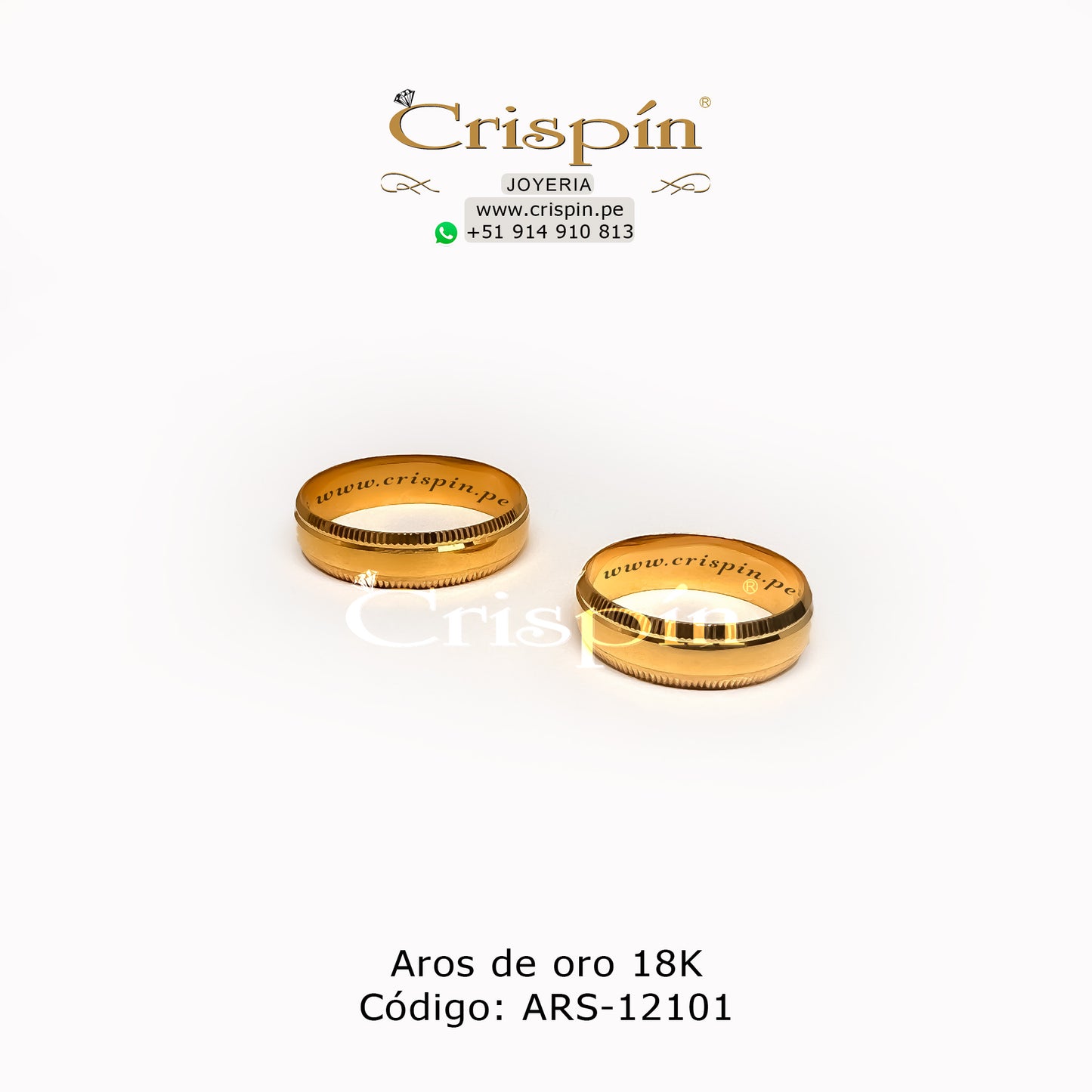 Aros de oro 18K Código: ARS-12101
