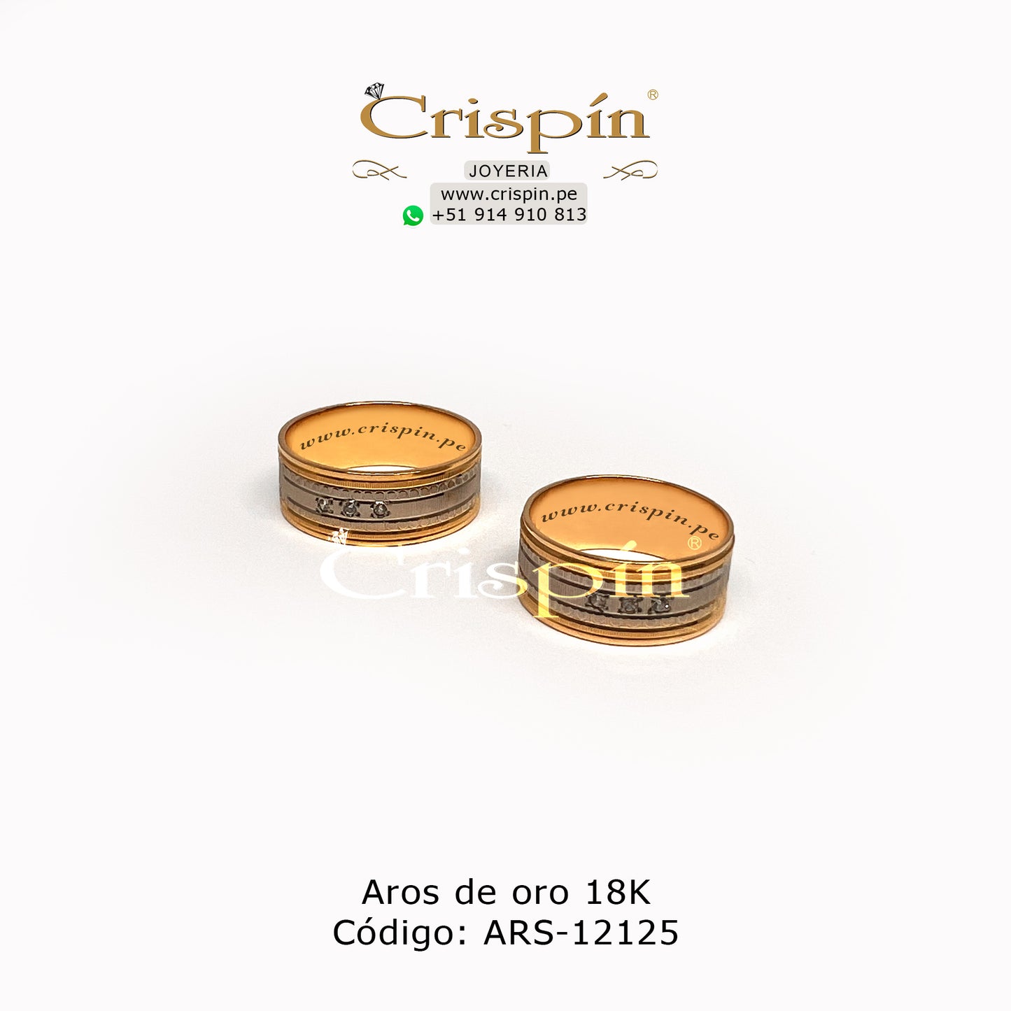 Aros de oro 18K Código: ARS-12125