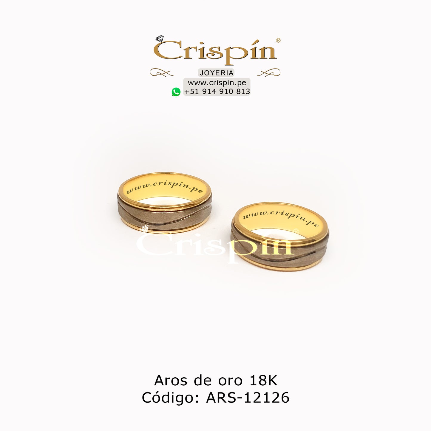 Aros de oro 18K Código: ARS-12126