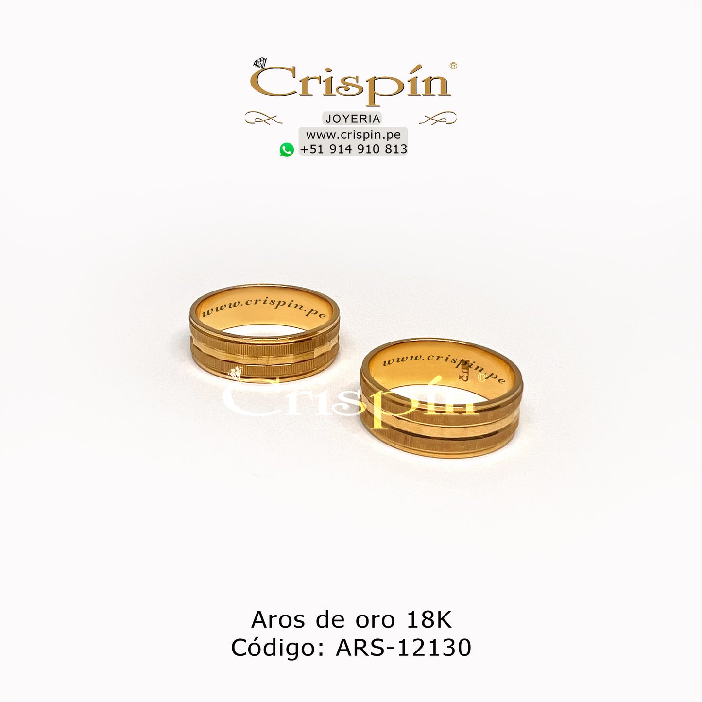 Aros de oro 18K Código: ARS-12130