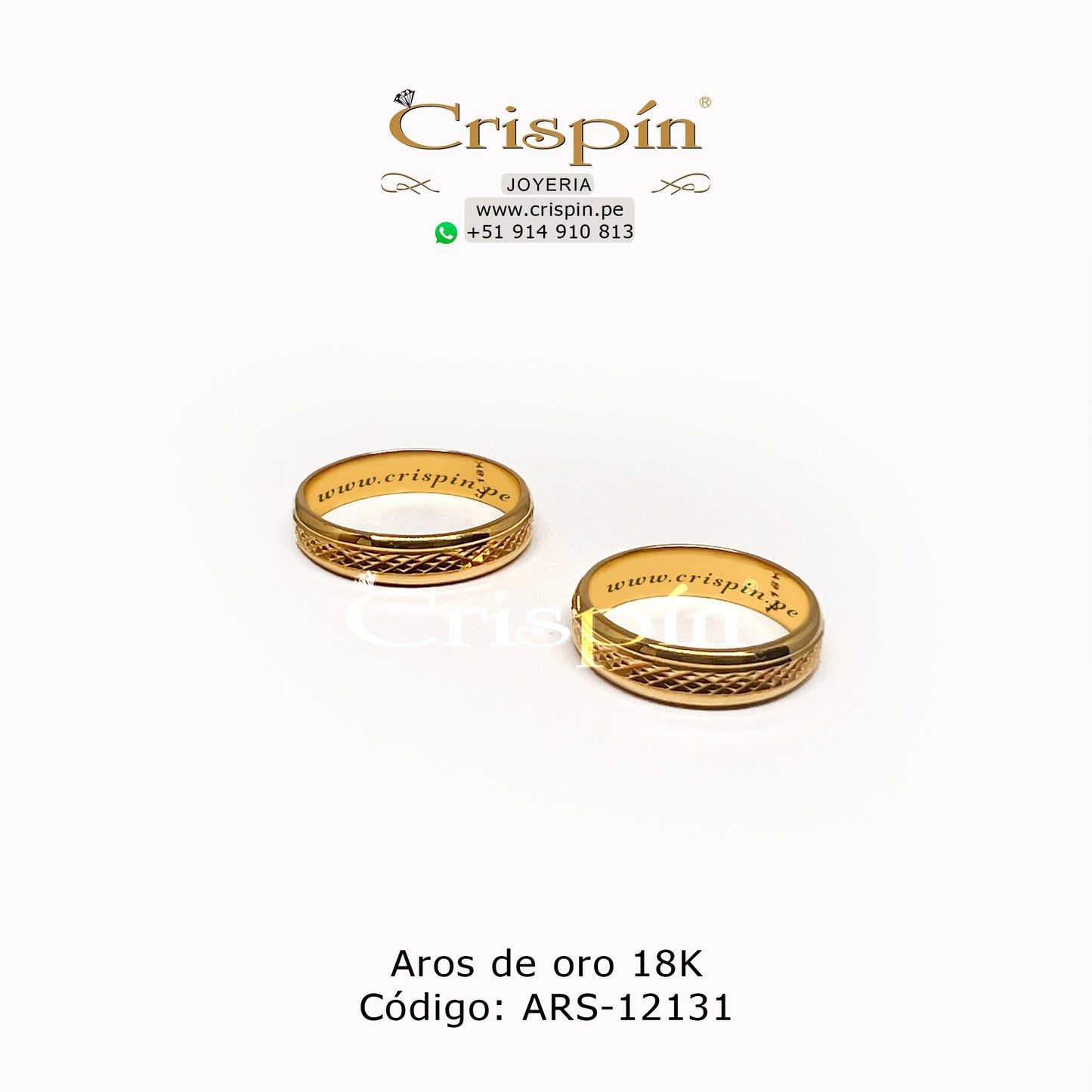 Aros de oro 18K Código: ARS-12131