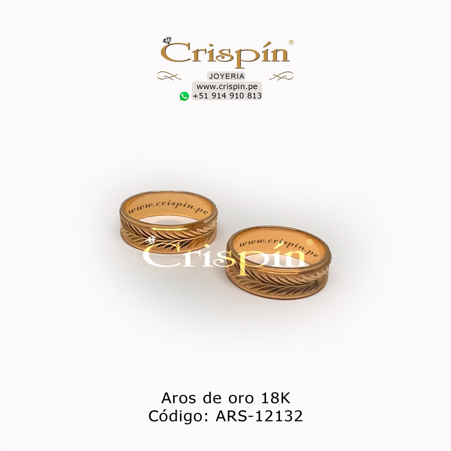 Aros de oro 18K Código: ARS-12132