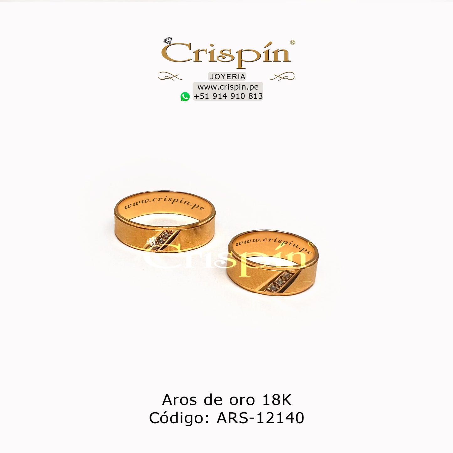 Aros de oro 18K Código: ARS-12140