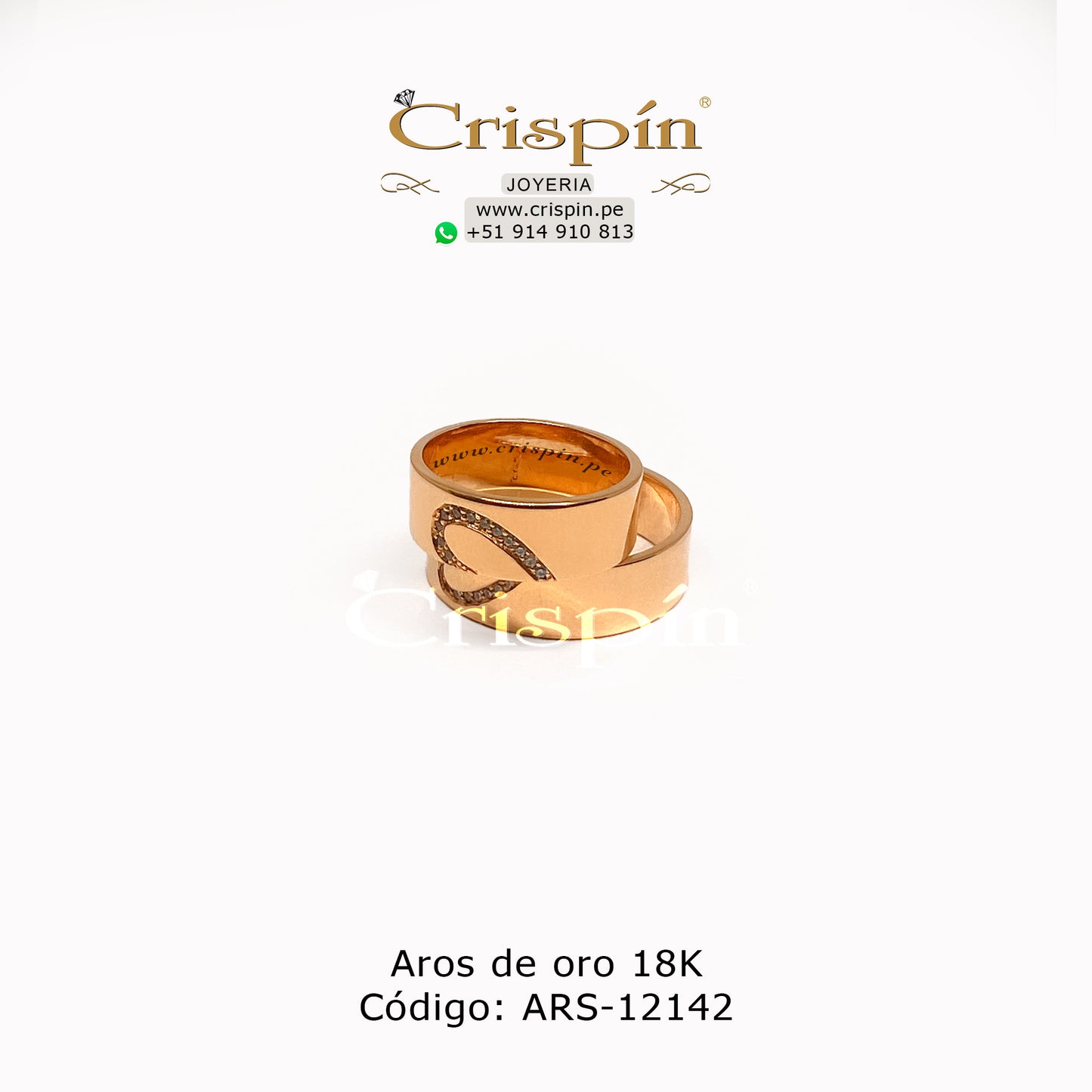Aros de oro 18K Código: ARS-12141