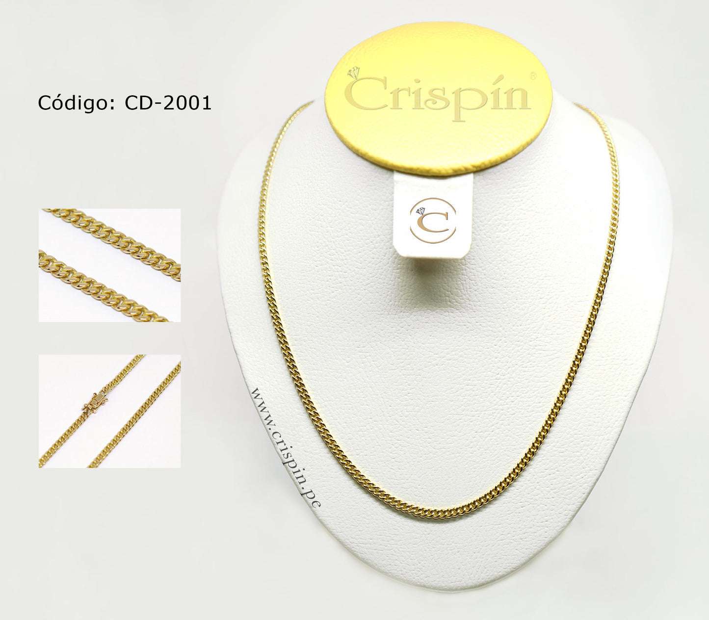 Cadena de oro 18K. Código: CD-2001