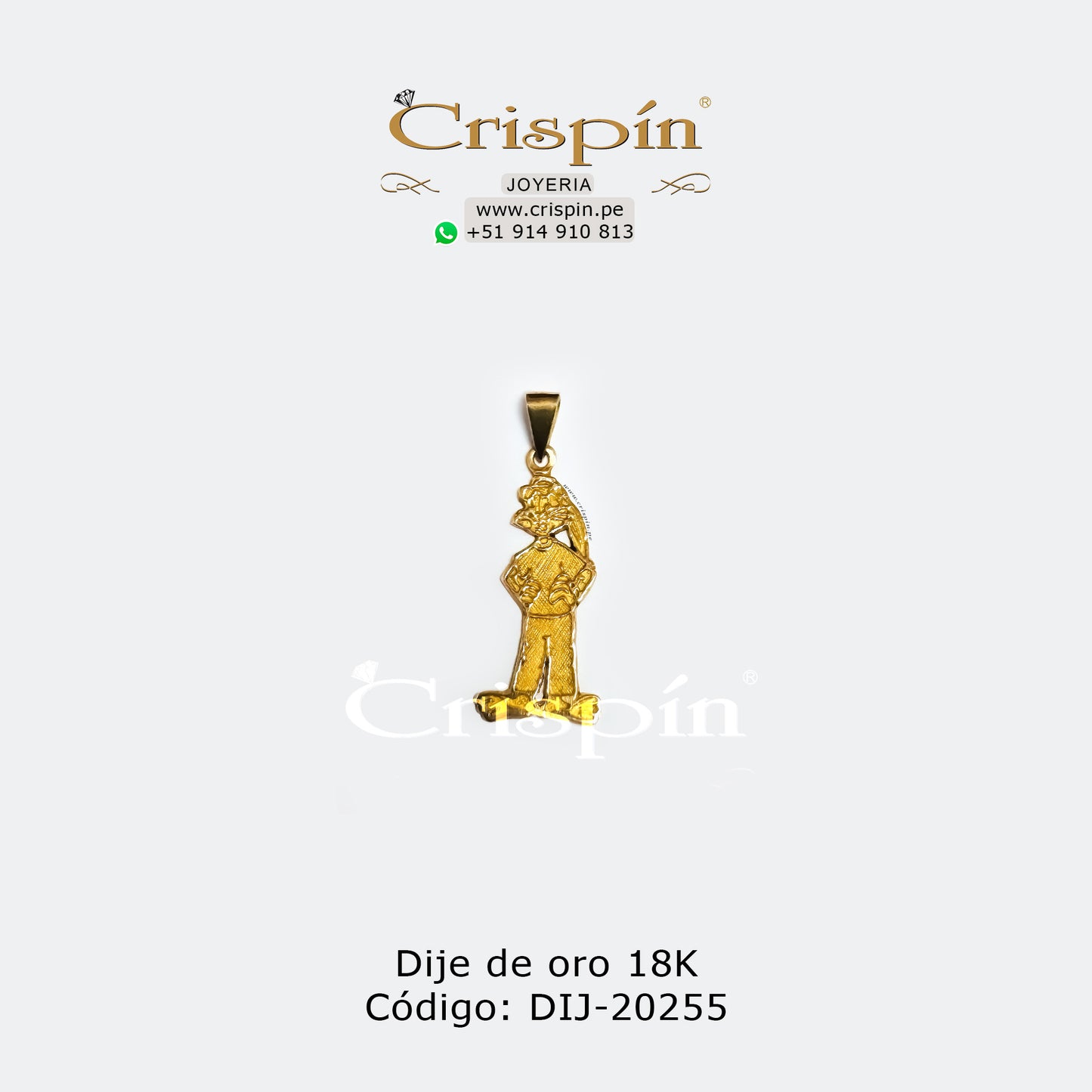 Dije de oro 18K modelo conejo Código: DIJ-20255