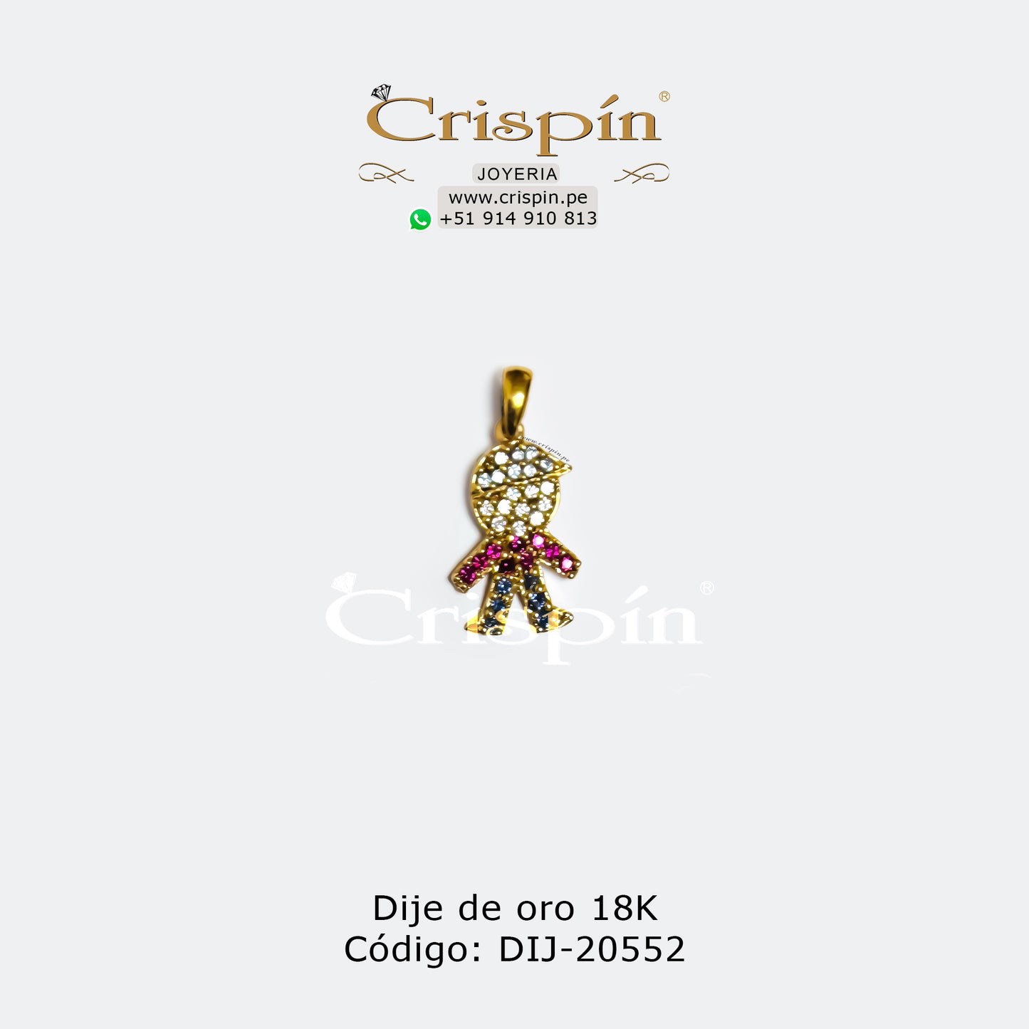 Dije de oro 18K niño Código: DIJ-20552