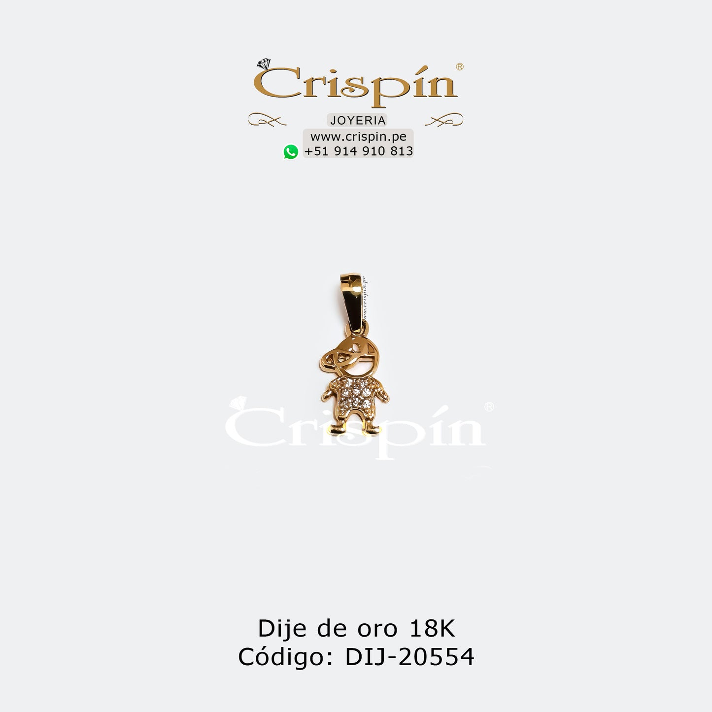 Dije de oro 18K niño Código: DIJ-20554