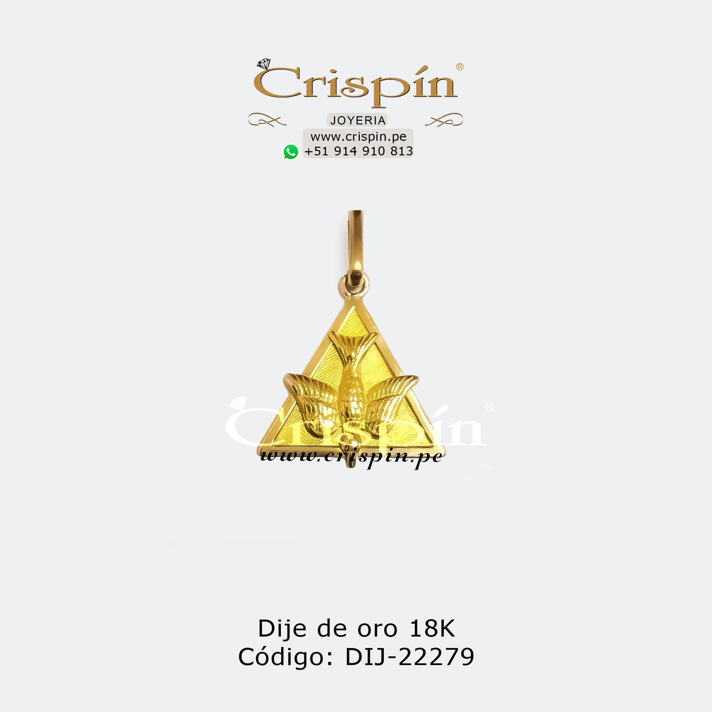 Dije de oro 18K Espíritu Santo Código: DIJ-22279