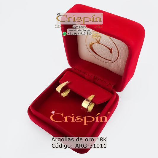 Argollas de oro 18K Código: ARG-31011