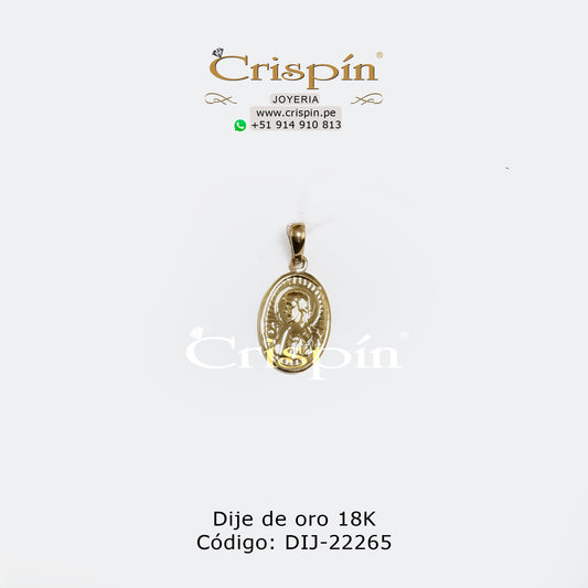 Dije de oro 18K Sagrado Corazón de Jesús Código: DIJ-22265
