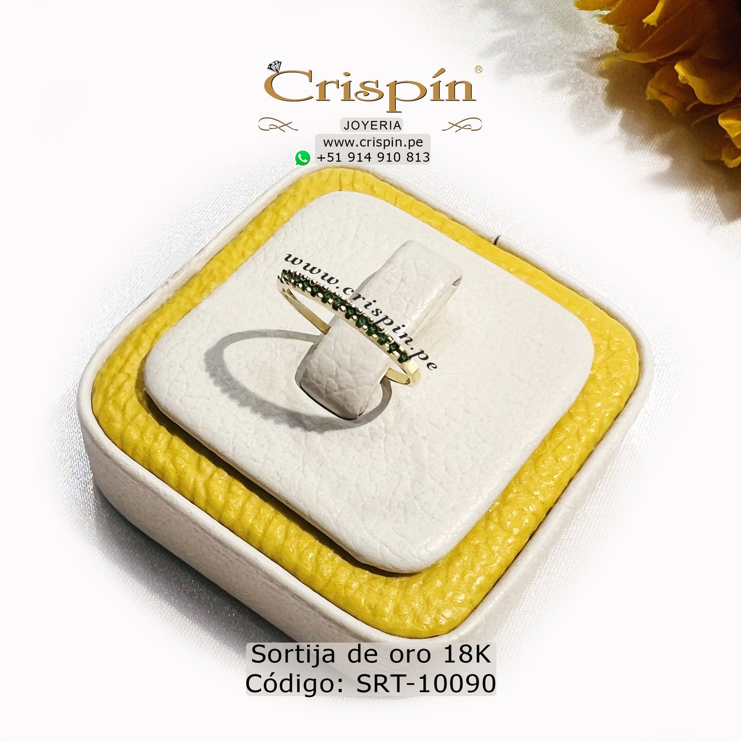 Sortija de oro 18K Código: SRT-10090